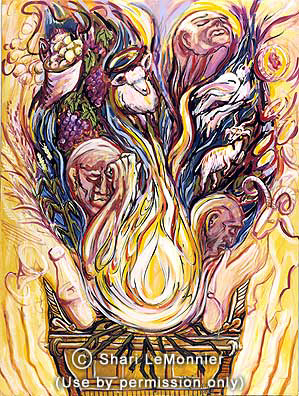 Burnt Offerings, Christian Fine Art by Shari LeMonnier.