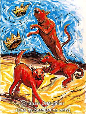 Dogs of Apostasy, Christian Fine Art by Shari LeMonnier.