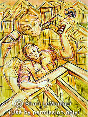 Good Works, Christian Fine Art by Shari LeMonnier.