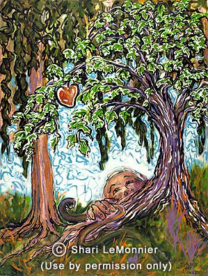 The Temptation, Christian Fine Art by Shari LeMonnier.